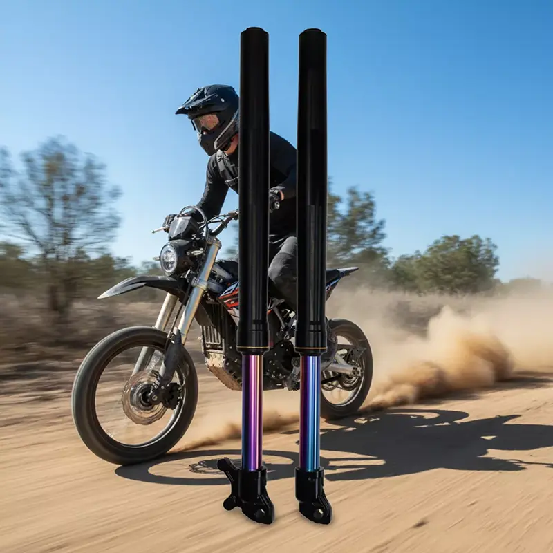 رینبو کلر کسٹم انورٹڈ فرنٹ فورک موٹر سائیکل شاک ابزربر